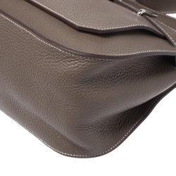 Pre Owned Hermes Etain Togo Leather Palladium Hardware Jypsiere 31 Bag