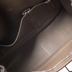 Pre Owned Hermes Etain Togo Leather Palladium Hardware Jypsiere 31 Bag