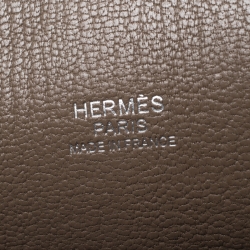 Pre Owned Hermes Etain Togo Leather Palladium Hardware Jypsiere 31 Bag