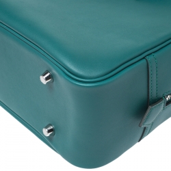 Pre Owned Hermes Malachite Swift Leather Plume Elan 28 Bag with Shoulder Strap