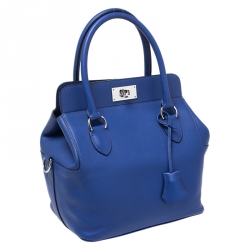 Pre Owned Hermes Iris Swift Leather Palladium Hardware Toolbox 20 Bag