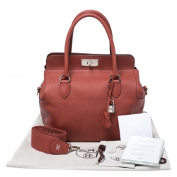 مملوكة مسبقًا Hermes Rouge Venitinne Ever Color Leather Palladium Toolbox 26 Bag