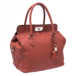مملوكة مسبقًا Hermes Rouge Venitinne Ever Color Leather Palladium Toolbox 26 Bag