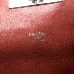 مملوكة مسبقًا Hermes Rouge Venitinne Ever Color Leather Palladium Toolbox 26 Bag