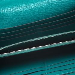 Hermes Vert Vertigo Taurillon Novillo Leather Classic Kelly Wallet