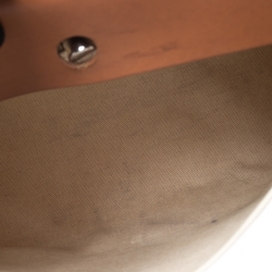 Pre Owned Hermes Beige/Natural Brown Canvas and Leather Herbag 39 bag