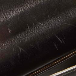 Pre Owned Hermes Black Leather Gold Hardware Kelly Retourne 28 Bag
