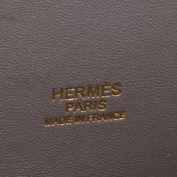 Pre Owned Hermes Etain Clemence Leather Bolide 31 Bag