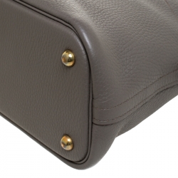 Pre Owned Hermes Etain Clemence Leather Bolide 31 Bag