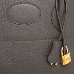 Pre Owned Hermes Etain Clemence Leather Bolide 31 Bag