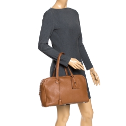 Pre Owned Hermes Gold Clemence Leather Palladium Hardware Victoria II 35 Bag