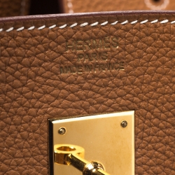 Hermes Caramel Togo Leather Gold Hardware Birkin 40 Bag