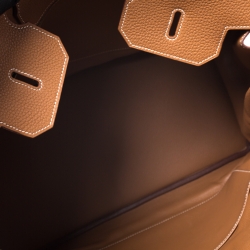 Hermes Caramel Togo Leather Gold Hardware Birkin 40 Bag