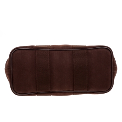 Pre Owned Hermes Brulee Canvas and Leather Valparaiso PM Bag