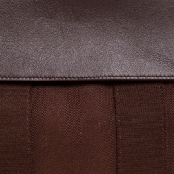 Pre Owned Hermes Brulee Canvas and Leather Valparaiso PM Bag