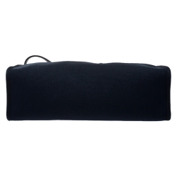 Pre Owned Hermes Blue Encre/Cacao Canvas and Leather Herbag Zip 31 Bag