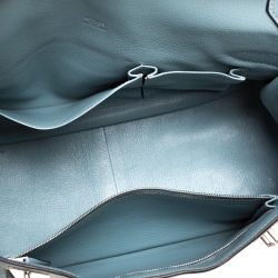 Pre Owned Hermes Ciel Ardennes Leather Jypsiere 34 Bag