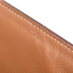 Pre Owned Hermes Brown Leather Gold Hardware Kelly 35 Bag