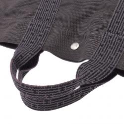 Pre Owned  Hermes Grey Canvas Herline MM Bag