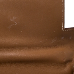 Pre Owned Hermes Natural Tadeklat Leather Gold Hardware Kelly Retourne 32 Bag