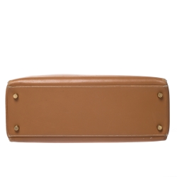 Pre Owned Hermes Natural Tadeklat Leather Gold Hardware Kelly Retourne 32 Bag