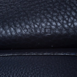 Pre Owned Hermes Blue Indigo Togo Leather Sherpa Backpack