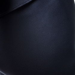 Pre Owned Hermes Blue Indigo Togo Leather Sherpa Backpack