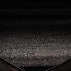 Pre Owned Hermes Black Clemence Leather Gold Hardware Kelly Sellier 35 Bag