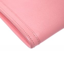 Pre Owned Hermes Rose Confetti Epsom Leather Jige PM Clutch