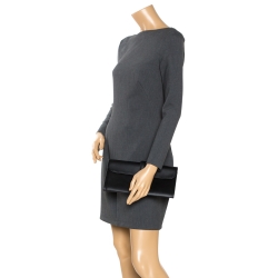 Pre Owned Hermes Black Swift Leather Elan Jige 29 Clutch