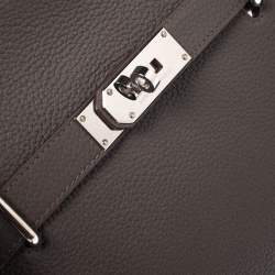 Pre Owned Hermes Taupe Grye Togo Leather Jypsiere 31 Bag
