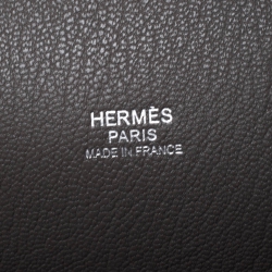 Pre Owned Hermes Taupe Grye Togo Leather Jypsiere 31 Bag