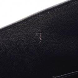 Pre Owned Hermes Black Calf Leather Gold Hardware Kelly Retourne 28 Bag