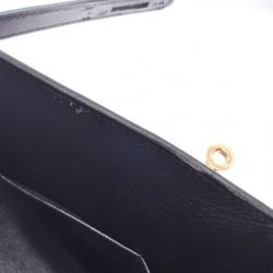 Hermes Black Calf Leather Gold Hardware Kelly 32 Bag