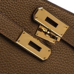 Pre Owned Hermes Cognac Togo Leather So Kelly 26 Bag
