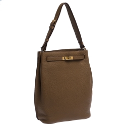 Pre Owned Hermes Cognac Togo Leather So Kelly 26 Bag