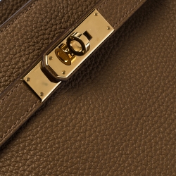 Pre Owned Hermes Cognac Togo Leather So Kelly 26 Bag