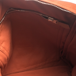 Hermes Orange Toile Canvas and Leather Acapulco Messenger Bag 