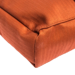 Hermes Orange Toile Canvas and Leather Acapulco Messenger Bag 