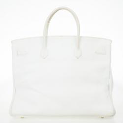 Hermes Blanc Togo Calfskin Gold Hardware Birkin 40