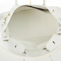 Hermes Blanc Togo Calfskin Gold Hardware Birkin 40