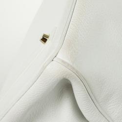 Hermes Blanc Togo Calfskin Gold Hardware Birkin 40