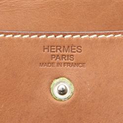 Pre Owned Hermes Gray/Brown Wool Feu2Dou Tote Bag