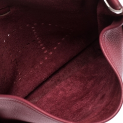 مملوكة مسبقًا Hermes Ruby Clemence Leather Evelyne III GM Bag