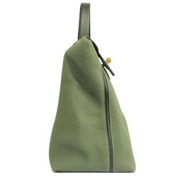 Pre Owned Hermes Oliver Green Togo and Swift Leather 24/24 35 Bag