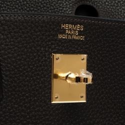 Hermes Cafe Togo Leather Gold Hardware Birkin 40 Bag