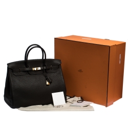 Hermes Cafe Togo Leather Gold Hardware Birkin 40 Bag