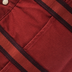 Pre Owned Hermes Red Canvas Fourre Tout Tote