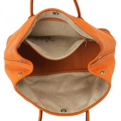 Pre Owned Hermes Canvas Leather Garden Party TPM Tote Bag