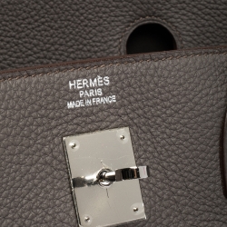Hermes Etain Togo Leather Palladium Hardware Birkin 40 Bag